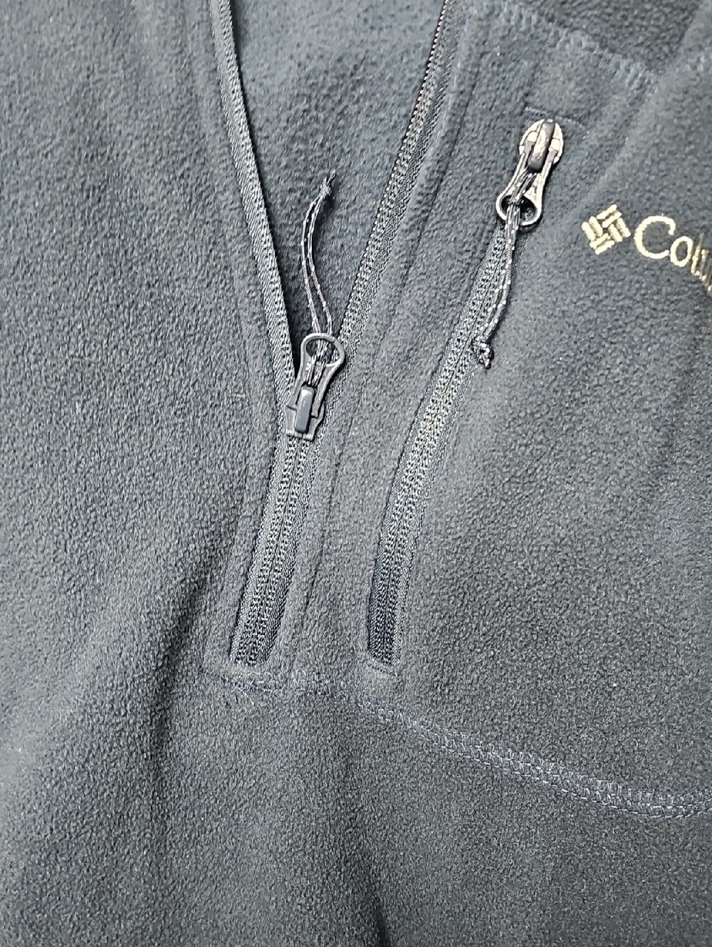 Columbia Navy Blue Quarter-Zip Fleece Pullover - Picture 4 of 4